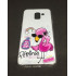 Capa Silicone Gel Com Desenho Samsung Galaxy J8 2018 Branco Flamingo Rosa